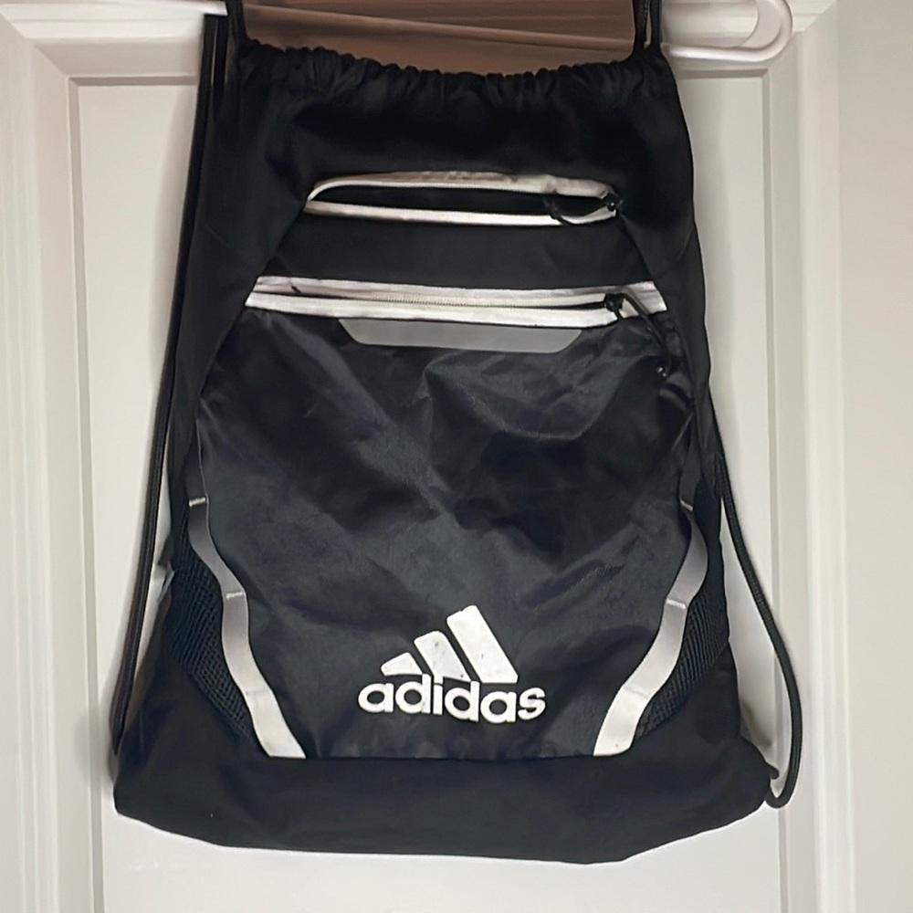 Black Adidas Drawstring Backpack